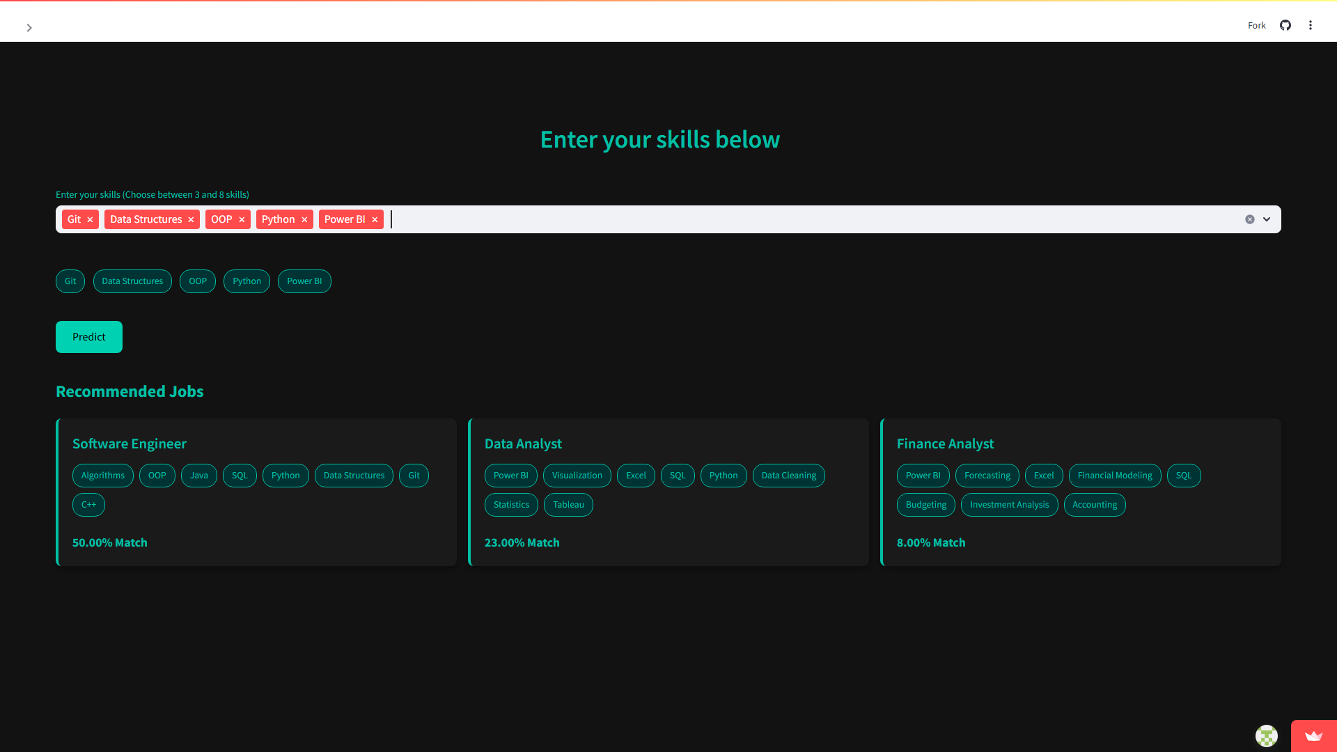 Streamlit Project Screenshot